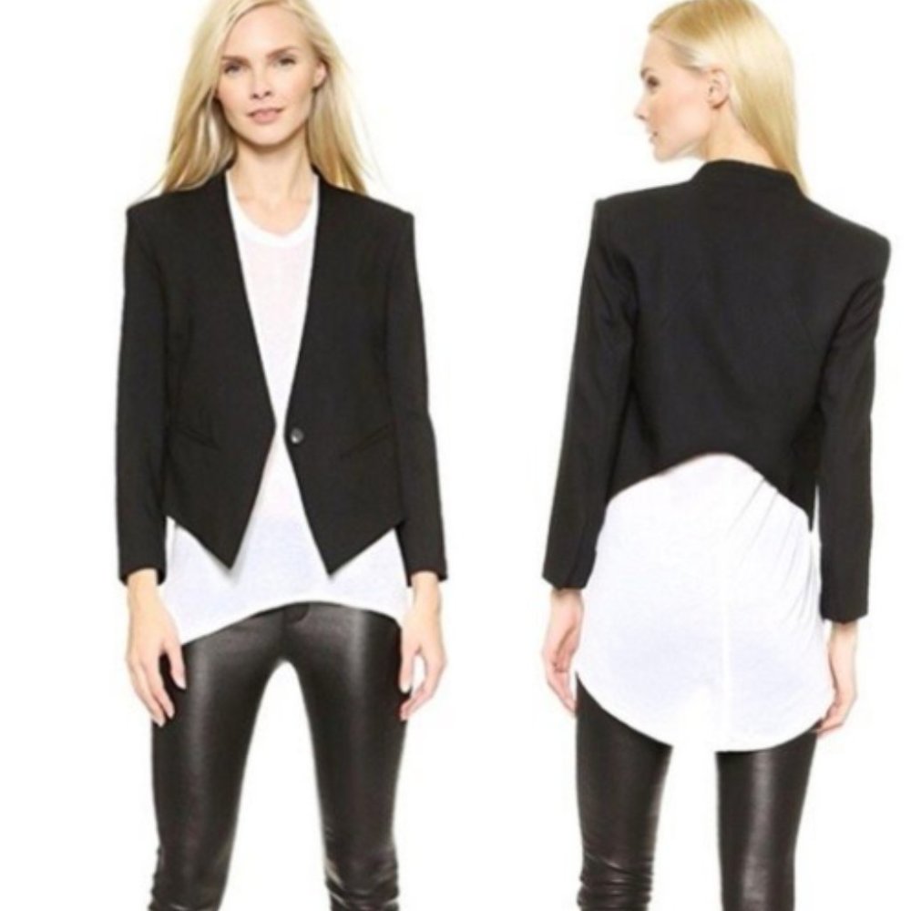 Asymmetrical Hem Tuxedo By Helmut Lang - image 6